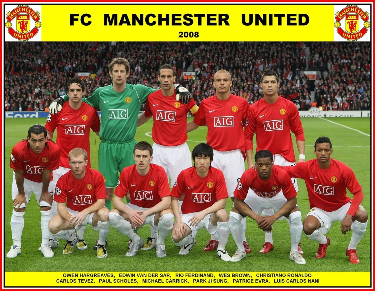 Манчестер юнайтед 2008 составы